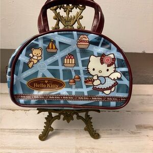 Hello Kitty Blue & Burgundy Dessert Print Tote